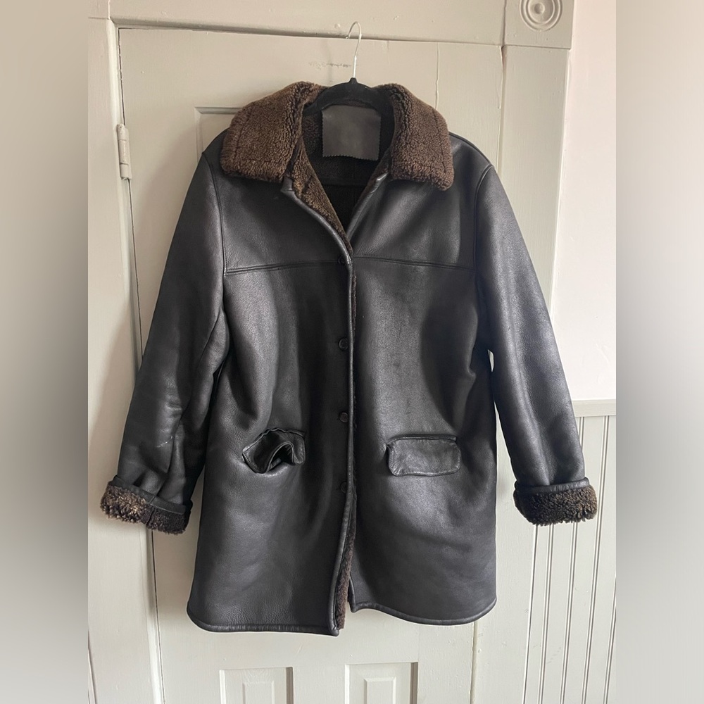 Vintage Blakes, English Sheepskin coat size L